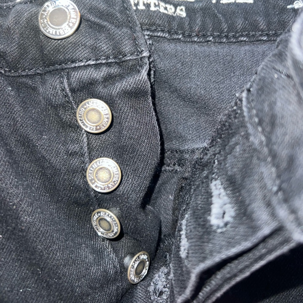 American Eagle Black Denim Skirt - Picture 3 of 8